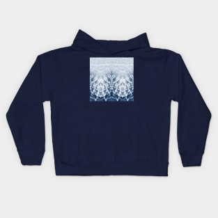 Navy Zig-Zag Tie-Dye Kids Hoodie